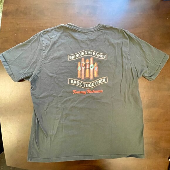 Tommy Bahama "Bringing the Bands Back Together" Mens Tshirt Size XXL Black - Picture 5 of 5